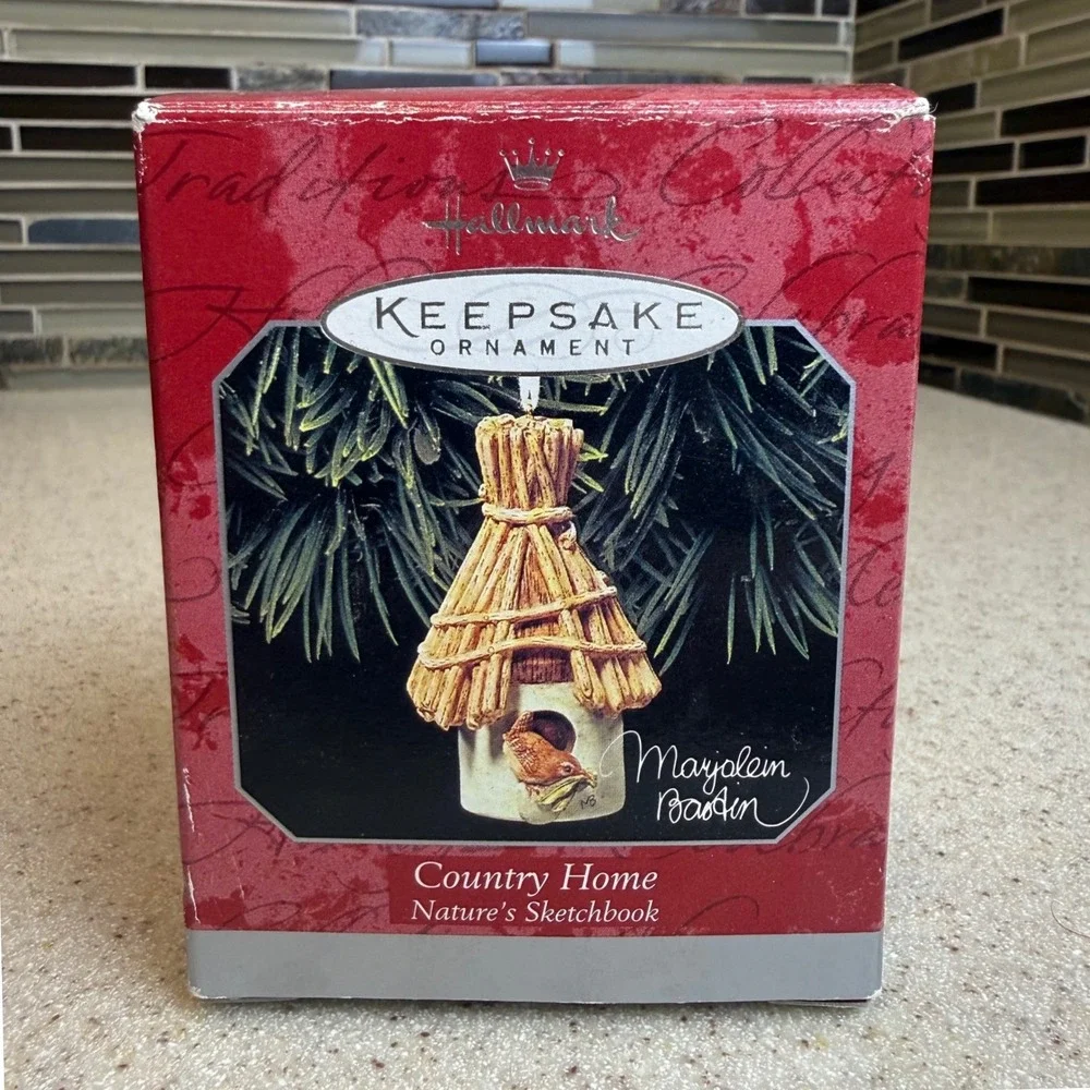 Vintage Hallmark Keepsake Ornament 1998 Country Home Marjolein Bastin Birdhouse